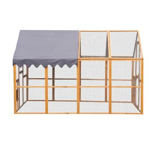 Outdoor Chicken Coop Enclosures 110 in. Large Chicken Coop, Upgrade Waterproof Cover, Poultry Fence