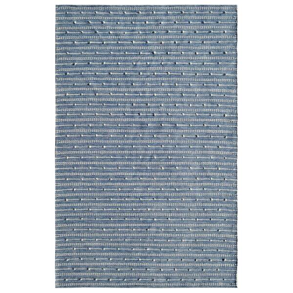 Dynamic Rugs Oak Blue/Ivory 2 ft. x 4 ft. Modern Cotton/Wool Area Rug