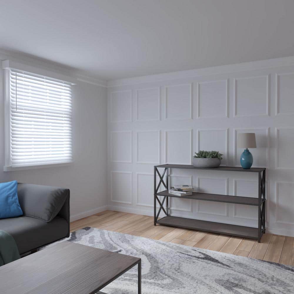 Adjustable White Polyurethane Full Wall Wainscot Paneling Kit