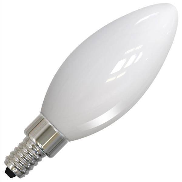 Milky White Dimmable LED Candelabra Bulbs, 4-Pack