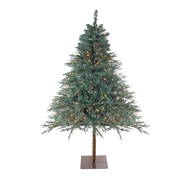 Northlight 6 5 Ft Pre Lit Fairbanks Alpine Artificial Christmas Tree With Clear Lights 32915550 The Home Depot