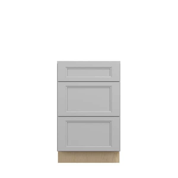 Kunal Kitchens Rockingham Recessed 21 in. W x 34.5 in. H x 24 in. D in Painted Stratus Plywood Assembled Drawer Base Cabinet