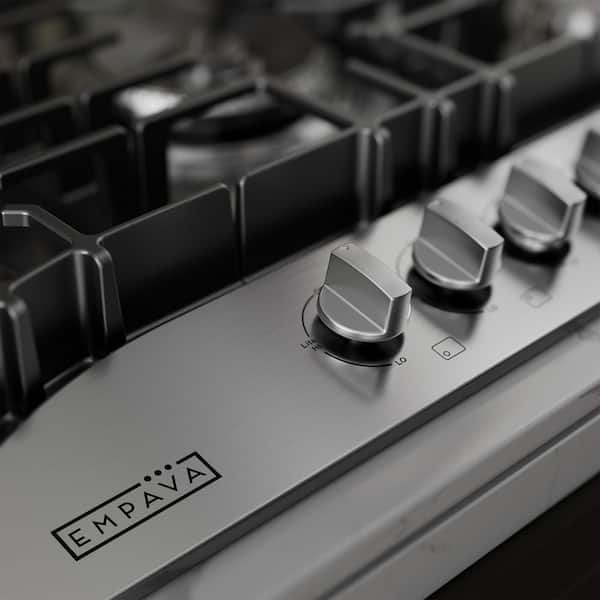 Built-in 30 in. Gas Cooktop - 5 Sealed Burners Cook Tops in Stainless Steel