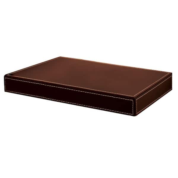 Unbranded Azure 10 in. Rich Brown Leather Shelf Kit (Price Varies by Length)