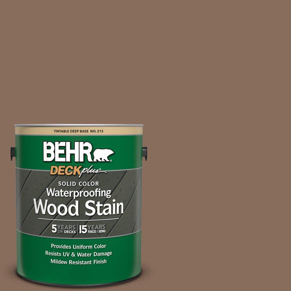 1 gal. #N190-6 Nut Brown Solid Color Waterproofing Exterior Wood Stain
