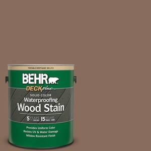 1 gal. #N190-6 Nut Brown Solid Color Waterproofing Exterior Wood Stain