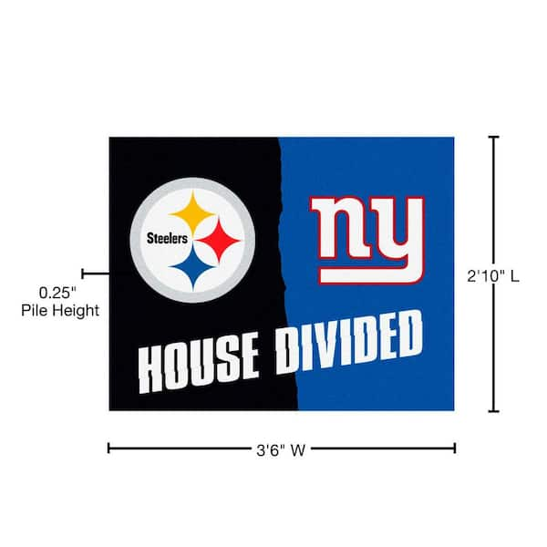 Pittsburgh Steelers Dallas Cowboys House Divided Flag 3ft x 5ft