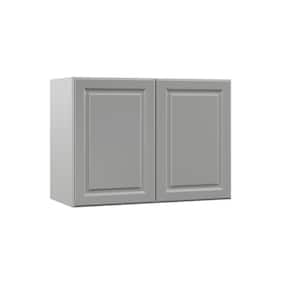 Designer Series Elgin Assembled 33x24x15 in. Wall Kitchen Cabinet in Heron Gray