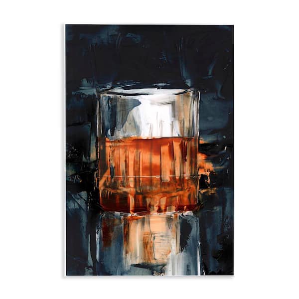 Stupell Industries Bourbon in Glass by Ethan Harper Unframed Food Graphic Art Print 19 in. x 13 in.