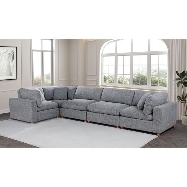 Best Quality Furniture Dexter 40 in W. Armless 1-Piece Boucle
