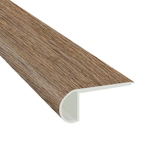 Edwards Oak-3/4 in. Thick x 2-3/4 in. Wide x 94 in. Length Luxury Vinyl Flush Stair Nose Molding