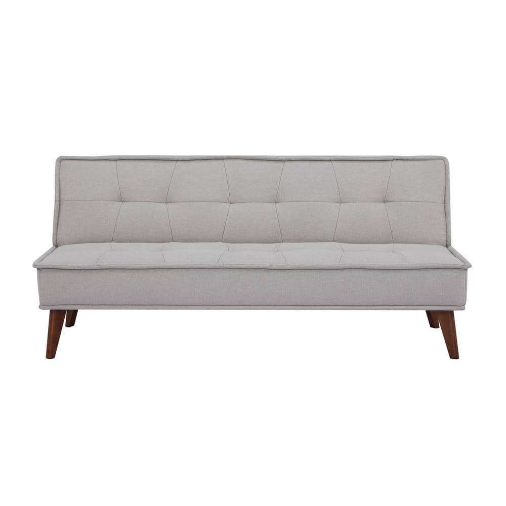 DEVON & CLAIRE Miles Futon Sofa Bed, Light Grey AD-173N107-GRY - The Home  Depot