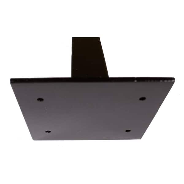 GHOST CONTROLS Black Powder-Coated Aluminum Outdoor Mounting Pedestal for Automatic Gate Opener Keypads