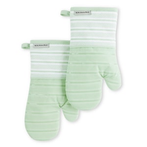 KitchenAid Asteroid Silicone Grip Gray Oven Mitt Set (2-Pack)  O2010054TDKAA1 062 - The Home Depot