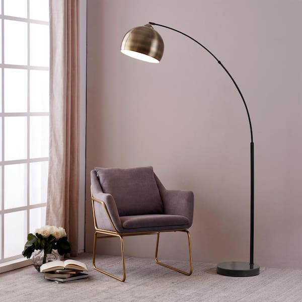Teamson Home Arquer Arc Floor Lamp With, Better Homes Gardens Floor Lamp Brushed Brass Finish