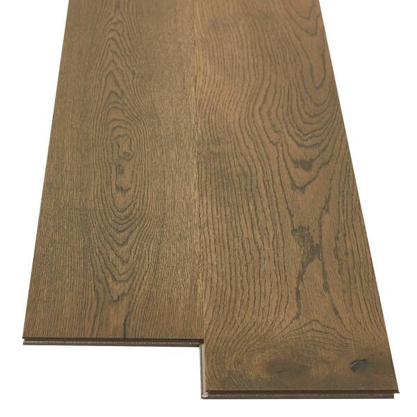 Lifeproof Sawtooth Forest Oak 2/7 in. T x 6.5 in. W Click Lock Wire Brushed Engineered Hardwood Flooring (19.5 sq.ft./case)