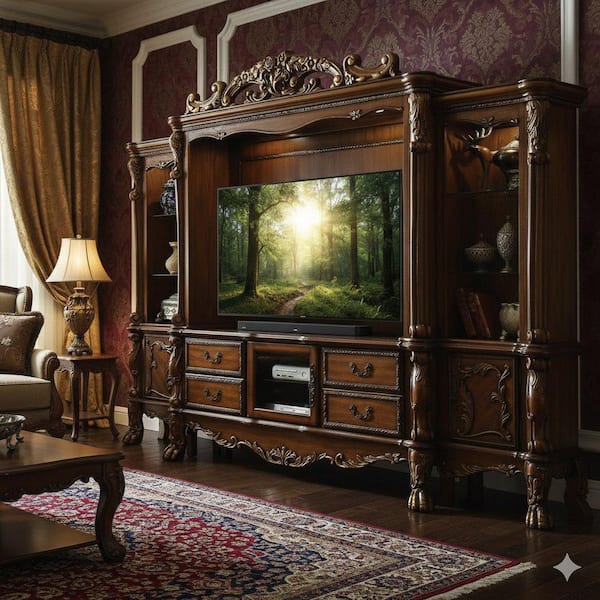【ACME FURNITURE】 GRANDVIEW TV SHELF Acme Furniture - TV Stands - The Home Depot