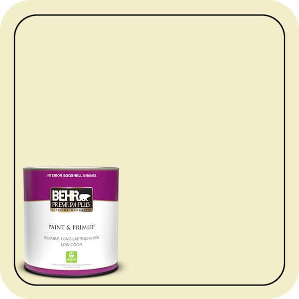 BEHR PREMIUM PLUS 1 qt. #400C-2 Home Song Eggshell Enamel Low Odor Interior Paint & Primer
