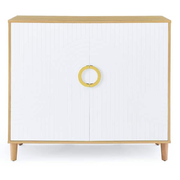 39 in. W x 16 in. D x 36 in. H Brown Linen Cabinet with Adjustable Shelf