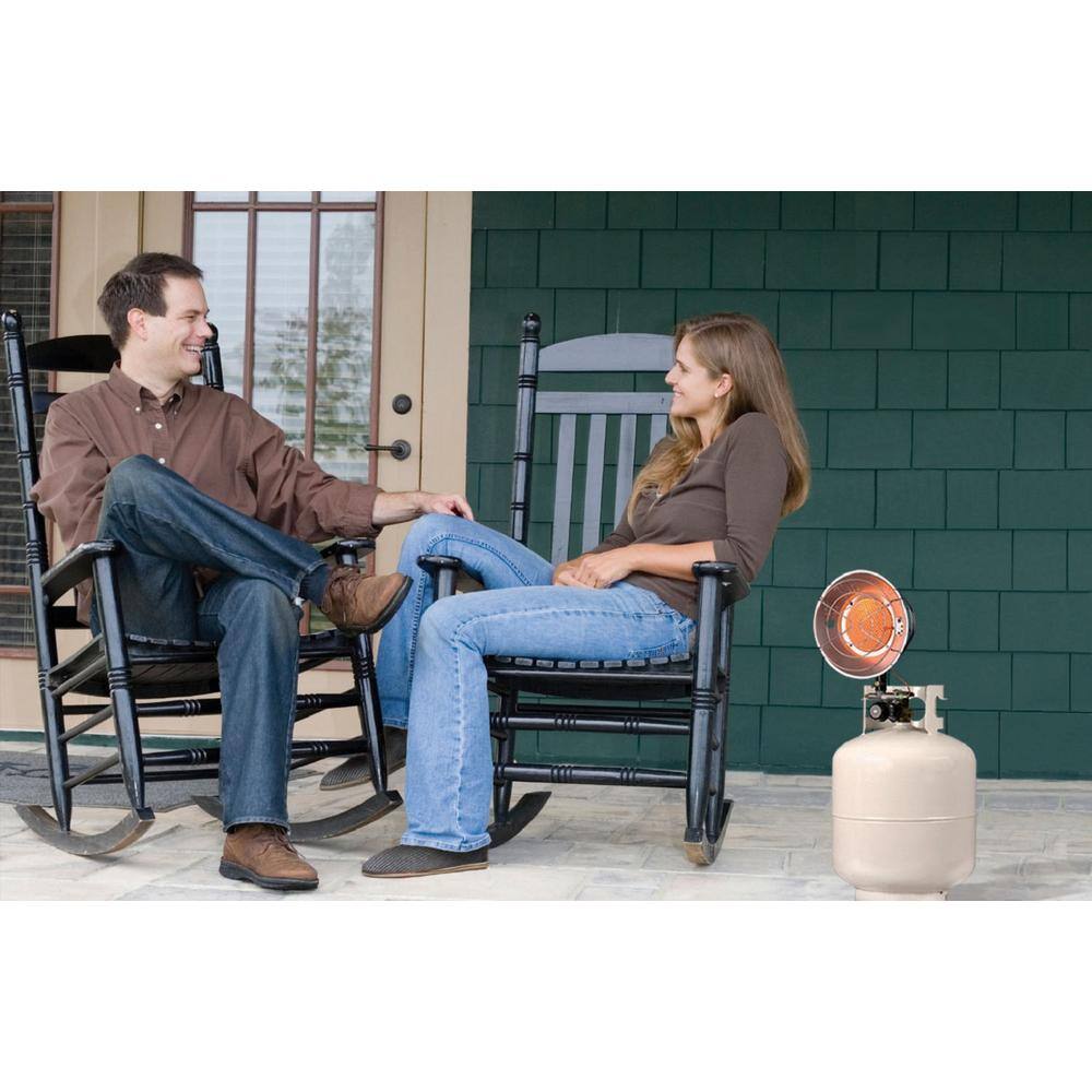 Gray Stainless Steel Propane Tank Top Heater with Emergency Shut Off