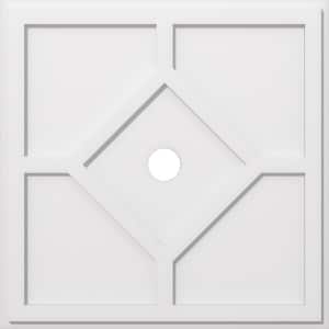 1 in. P X 10-1/2 in. C X 30 in. OD X 3 in. ID Embry Architectural Grade PVC Contemporary Ceiling Medallion
