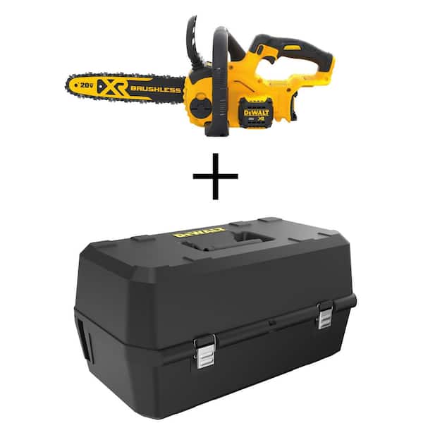 DEWALT 20V MAX 12 in. Brushless Battery Powered Chainsaw (Tool Only) with Chainsaw Case