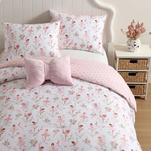 Laura Ashley Ballerina Divas 3 Piece Champagne Pink Microfiber