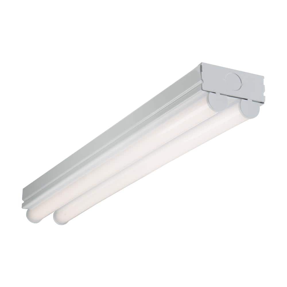 Metalux 2 ft. 2-Light Linear White Integrated LED Ceiling Strip Light with  2100 Lumens, 4000K 2ST2L2040R - The Home Depot