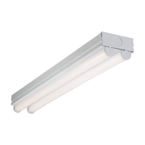 Metalux 2 ft. 2-Light Linear White Integrated LED Ceiling Strip Light with 2100 Lumens, 4000K