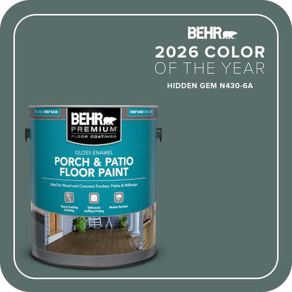 1 gal. #N430-6A Hidden Gem Gloss Enamel Interior/Exterior Porch and Patio Floor Paint