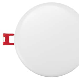 Trimless Integrated LED 4 in Round Adjustable Color Temp Canless Recessed Light for Kitchen Bathroom Livingroom, White