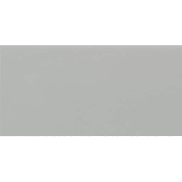 MSI Domino Gray 3 in. x 6 in. Glossy Ceramic Subway Wall Tile