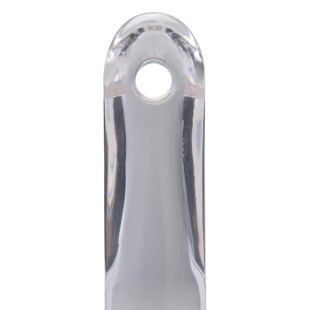 10-Inch Stainless Steel Shower Squeegee with Clear Acrylic Handle