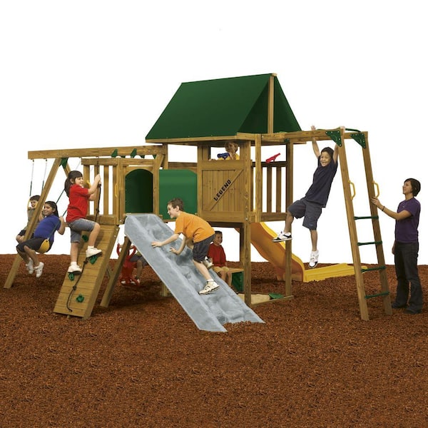 PlayStar Legend Gold Ready to Assemble Swing Set