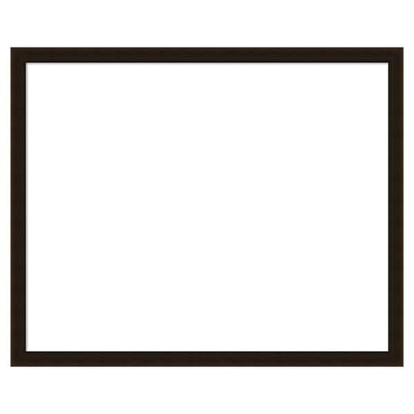 Amanti Art Espresso Brown 32 in. x 26 in. Wood Framed Dry Erase Magnetic Memo Board