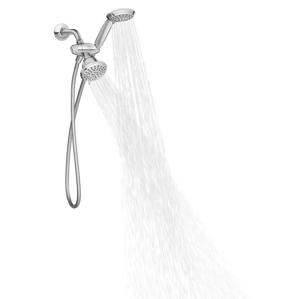 MOEN - Attune 6-Spray Patterns, 4 in. Wall Mount Combo Handheld Showerhead in Chrome