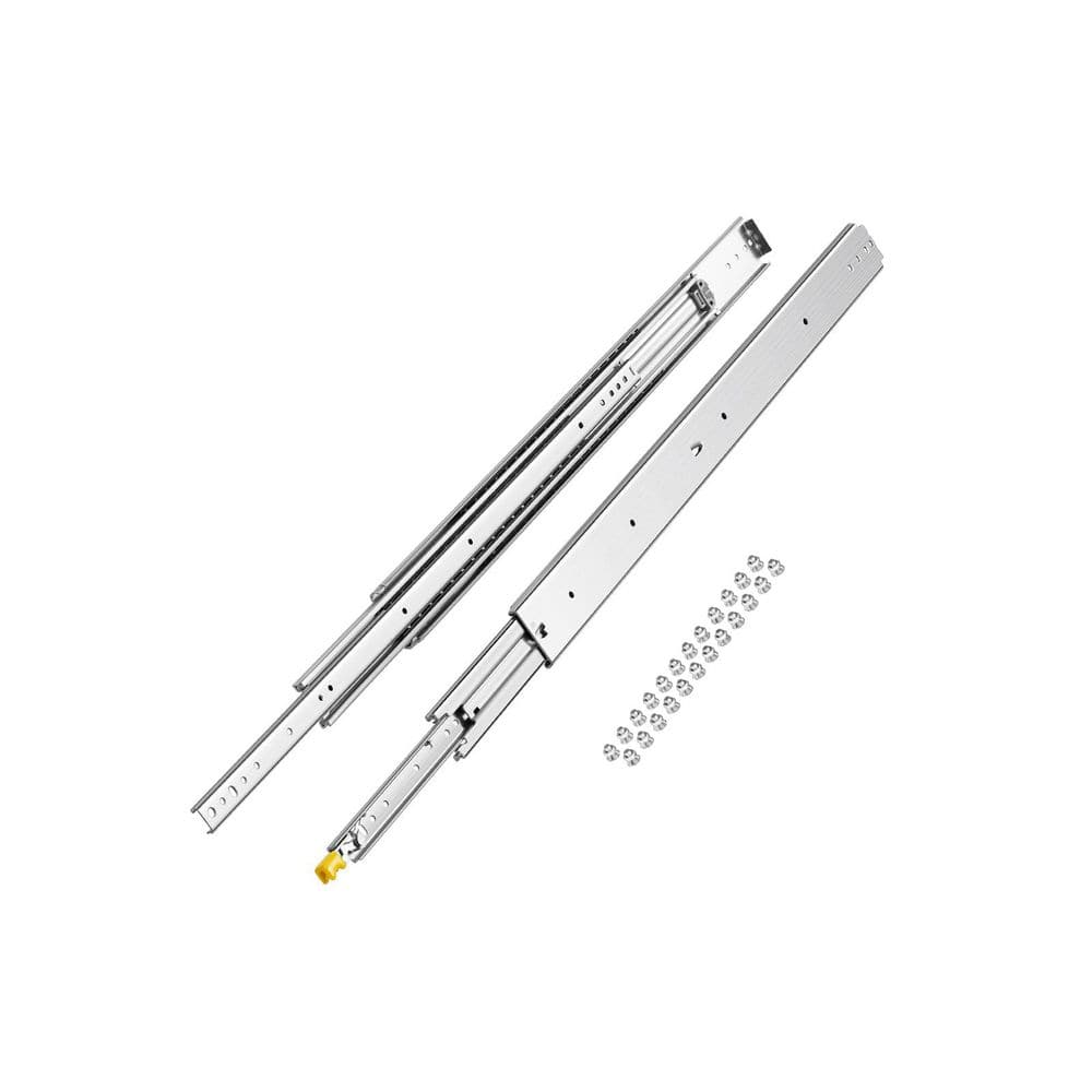Set of 2 Locking Ball Bearing Drawer Slides, Sizes from 16-60 in., 500 lbs. Capacity, Ball Bearing Side Mount Rails price history on PriceWatchPro