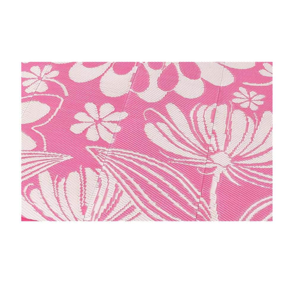 Outdoor Plastic Straw Rug 6 x 9 ft. Funny Floral Style Reversible Patio price history on PriceWatchPro