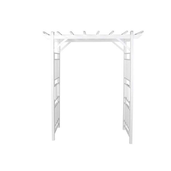 Pearington 85.6 in. × 72 in. PVC Arched Arbor