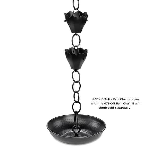 Cast Oval Links Rain Chain  Link Style Rain Chain – Free Shipping