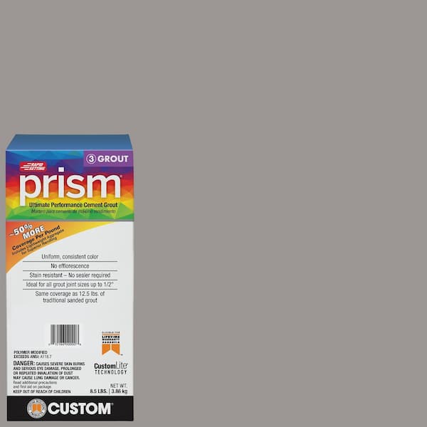 Custom Building Products Prism #165 Delorean Gray 8.5 lb. Ultimate Performance Cement Grout