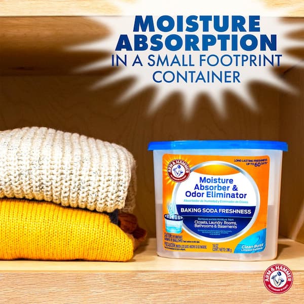 Arm and Hammer 16 oz. Hanging Moisture Absorber (3-Pack), Fragrance Free  FGAH33 - The Home Depot