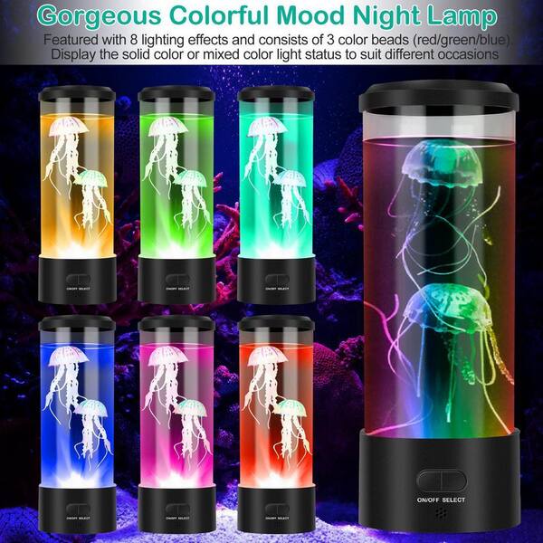 cenadinz 11 .22 in. H Jellyfish Lava Lamp Multicolor Changing Mood