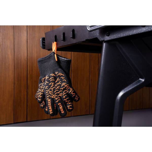 Pro-Series BBQ Gloves - Heat Resistant To 1472°F | Silicone Grip Grill & Oven Mitts | With Storage Case