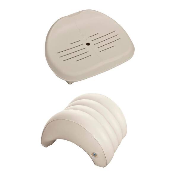 Intex Inflatable Slip Resistant Spa Seat & Inflatable Spa Headrest