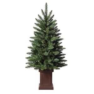 3.5 ft. Unlit Berkeley Fir Artificial Christmas Tree with Pot