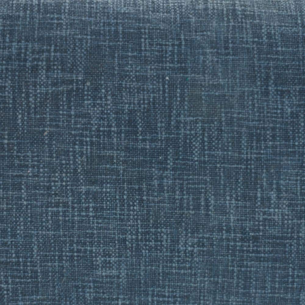 Navy Stonewash Fringed Cotton 14" x 24" Throw Pillow