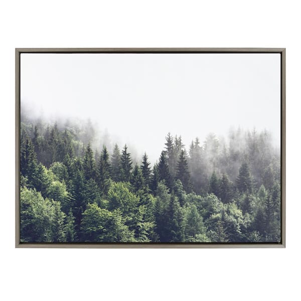 framed forest wall art