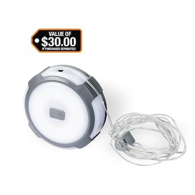 250-Lumens 2-in 1 Multi-functional Rechargeable Utility light with String Light