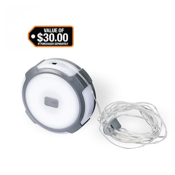 250-Lumens 2-in 1 Multi-functional Rechargeable Utility light with String Light